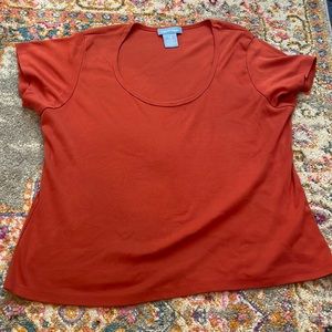 Venezia Jeans Terracotta Scoop Neck Tee
